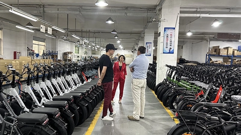 OEM e-bike manufacturer, e-bike factory tour, B2B e-bike supplier, South America e-bike distribution, e-bike quality control